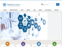 Tablet Screenshot of medecine-integree.com